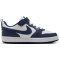 NIKE Court Borough Low Next Nature Sneaker Kinder 100 - white/midnight navy-white 27.5