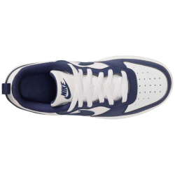 NIKE Court Borough Low Next Bloom Sneaker Kinder 100 - white/midnight navy-white 35.5