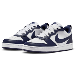 NIKE Court Borough Low Next Bloom Sneaker Kinder 100 - white/midnight navy-white 38