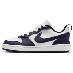 NIKE Court Borough Low Next Bloom Sneaker Kinder 100 - white/midnight navy-white 38