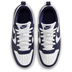NIKE Court Borough Low Next Bloom Sneaker Kinder 100 - white/midnight navy-white 38