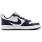 NIKE Court Borough Low Next Bloom Sneaker Kinder 100 - white/midnight navy-white 38