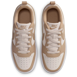 NIKE Court Borough Low Next Bloom Sneaker Kinder 001 - phantom/linen-white 36.5