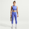 NIKE Pro Mid-Waist Leggings Damen 570 - sapphire/white S