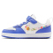 NIKE Court Borough Low FL Sneaker Kinder 100 - white/white-sapphire-black 28