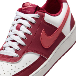 NIKE Court Vision Low Premium Sneaker Damen 601 - team red/adobe-white 36.5