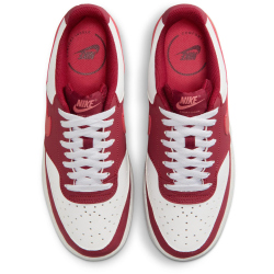 NIKE Court Vision Low Premium Sneaker Damen 601 - team red/adobe-white 36.5