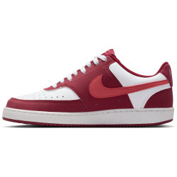 NIKE Court Vision Low Premium Sneaker Damen 601 - team red/adobe-white 37.5