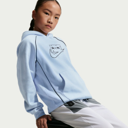 NIKE Air Hoodie Kinder 407 - hydrogen blue/black/black XS...