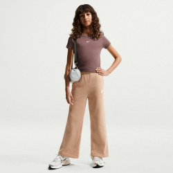 NIKE Sportswear Slim Cropped Ribbed T-Shirt Mädchen 502 - tattoo M (137-146 cm)