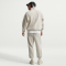 NIKE Sportswear Air 1/4-Zip Fleece Sweatshirt Herren 072 - light bone/black S