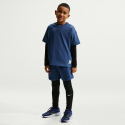 NIKE Pro Dri-FIT Trainingsshirt Jungen 461 - mystic navy/black M (137-147 cm)