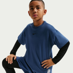 NIKE Pro Dri-FIT Trainingsshirt Jungen 461 - mystic navy/black M (137-147 cm)