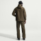 NIKE Sportswear Woven 1/2-Zip Hoodie Herren 212 - dark hazel/black/black S