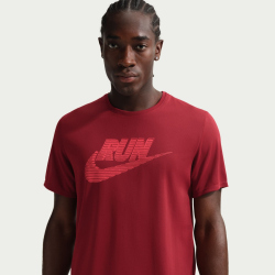 NIKE Miler Dri-FIT UV-Repel Run Engery Laufshirt Herren 641 - team crimson/lt crimson S