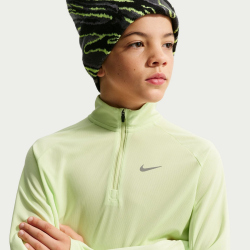 NIKE Miler Dri-FIT 1/2-Zip Trainingsshirt Kinder 360 - lt liquid lime/reflective silv M (137-147 cm)