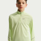 NIKE Miler Dri-FIT 1/2-Zip Trainingsshirt Kinder 360 - lt liquid lime/reflective silv M (137-147 cm)
