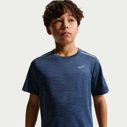 NIKE Miler Dri-FIT Trainingsshirt Kinder 461 - mystic navy/reflective silv L (147-158 cm)