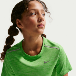 NIKE Miler Dri-FIT Trainingsshirt Kinder 360 - lt liquid lime/reflective silv XS (122-128 cm)