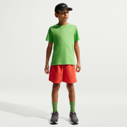 NIKE Miler Dri-FIT Trainingsshirt Kinder 360 - lt liquid lime/reflective silv XS (122-128 cm)