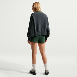 NIKE Sportswear Phoenix Fleece Mid-Waist Shorts Damen 323 - fir/sail S