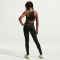 NIKE Pro Dri-FIT Leggings Mädchen 010 - black/white/white S (128-137 cm)