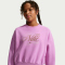 NIKE Sportswear Club Fleece Boxy Sweatshirt Mädchen 503 - lt magenta S (128-137 cm)