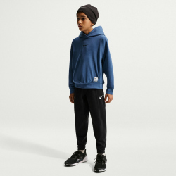 NIKE Pro Dri-FIT Fleece Fitness Hoodie Jungen 461 - mystic navy/black S (128-137 cm)