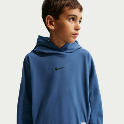 NIKE Pro Dri-FIT Fleece Fitness Hoodie Jungen 461 - mystic navy/black S (128-137 cm)