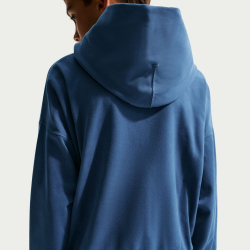 NIKE Pro Dri-FIT Fleece Fitness Hoodie Jungen 461 - mystic navy/black S (128-137 cm)