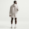 NIKE Sportswear Air Fleece Hoodie Herren 072 - light bone/black S