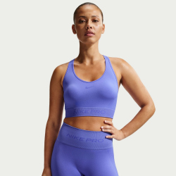 NIKE Pro Seamless Dri-FIT High-Waist kurze Leggings Damen 570 - sapphire M