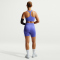 NIKE Pro Seamless Dri-FIT High-Waist kurze Leggings Damen 570 - sapphire M