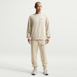 NIKE Sportswear Club Fleece Sweatshirt Herren 229 - lt khaki/obsidian XS