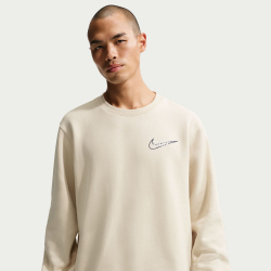 NIKE Sportswear Club Fleece Sweatshirt Herren 229 - lt khaki/obsidian XS