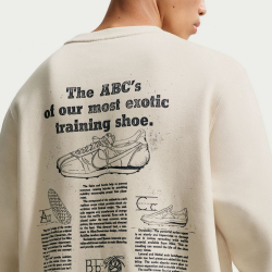 NIKE Sportswear Club Fleece Sweatshirt Herren 229 - lt khaki/obsidian XS
