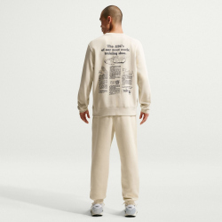 NIKE Sportswear Club Fleece Sweatshirt Herren 229 - lt khaki/obsidian XS