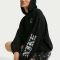 NIKE Sportswear Street Graphics Hoodie Damen 010 - black/college grey XS