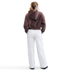 NIKE Sportswear Phoenix Fleece Oversize Cropped Henley Hoodie Damen 502 - tattoo/sail XS