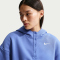 NIKE Sportswear Phoenix Fleece Oversize Cropped Henley Hoodie Damen 460 - lt medium blue/sail S