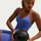 NIKE Pro Seamless Light-Support Padded Sport-BH Damen 570 - sapphire XL