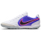 NIKE Tiempo Ligera Pro TF Multinocken-Fußballschuhe Herren 146 - white/black-racer blue-pink blast 39