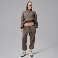 NIKE Jordan Sport Crossover Dri-FIT Fleece Trainingshose Damen 040 - olive grey/black M