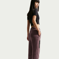 NIKE Sportswear Tech Fleece Mid-Waist Jogginghose Damen 502 - tattoo/black S