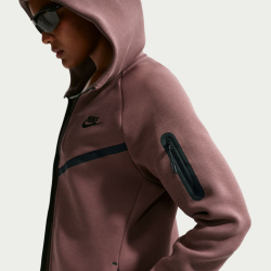 NIKE Sportswear Tech Fleece Kapuzenjacke Damen 502 - tattoo/black S