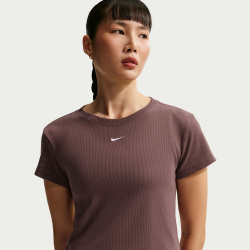 NIKE Sportswear Rib T-Shirt Damen 502 - tattoo M
