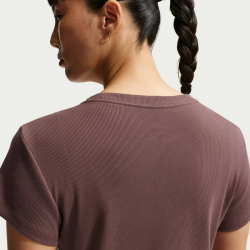 NIKE Sportswear Rib T-Shirt Damen 502 - tattoo XXL
