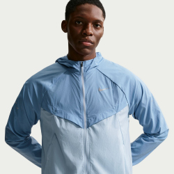 NIKE UV Stride Dri-FIT Laufjacke Herren 486 - work blue/lt armory blue/reflective silv S