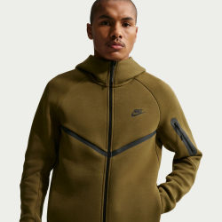 NIKE Tech Fleece Windrunner Kapuzenjacke 368 - olive flak/black S