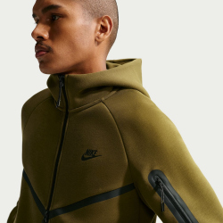 NIKE Tech Fleece Windrunner Kapuzenjacke 368 - olive flak/black L